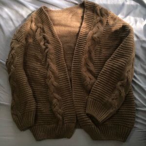 Brown cardigan